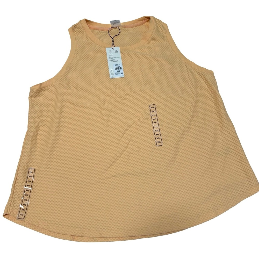 CALIA Renew Mesh Performance Tank Peach Sherbet Sz XXL NWT